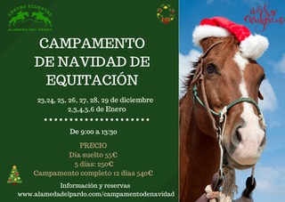 Campamento de Navidad de equitación 2022