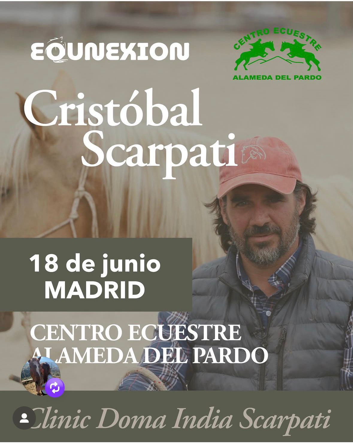 Cristóbal Scarpati llega a Madrid en Alameda del Pardo